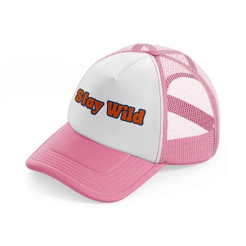 quote 15 pink and white trucker hat