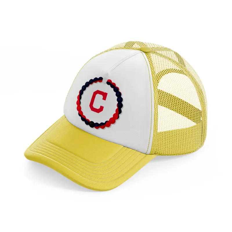 cleveland indians supporter-yellow-trucker-hat