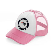 new england patriots lover-pink-and-white-trucker-hat