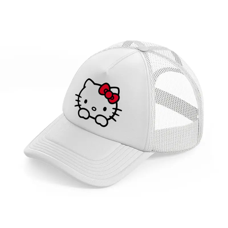 hello kitty basic white trucker hat