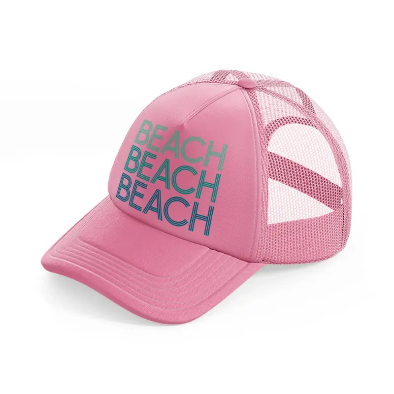 beach pink trucker hat