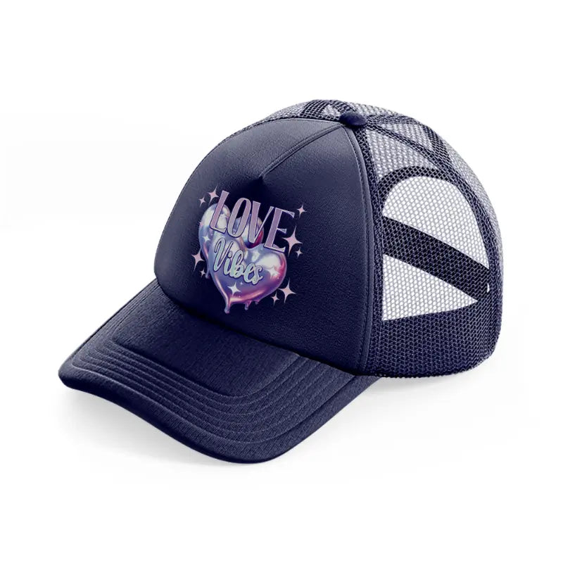 love vibes-navy-blue-trucker-hat