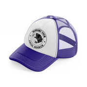 support your local hooker-purple-trucker-hat