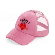 daddy's little valentine-pink-trucker-hat