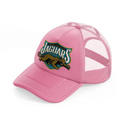 jacksonville jaguars badge-pink-trucker-hat