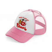 have a cup of cheer-pink-and-white-trucker-hat
