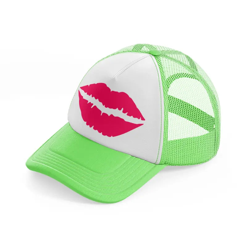 lips-lime-green-trucker-hat