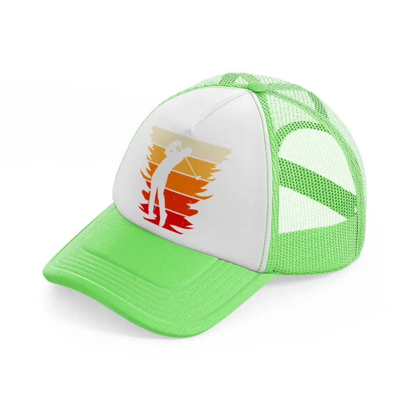 golf player retro-lime-green-trucker-hat