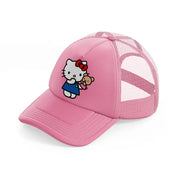 hello kitty puppet-pink-trucker-hat