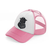 harley-davidson motorcycles police 1-pink-and-white-trucker-hat