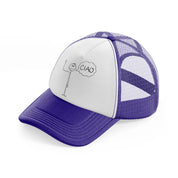 ciao man-purple-trucker-hat