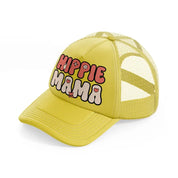 hippie mama (1) gold trucker hat