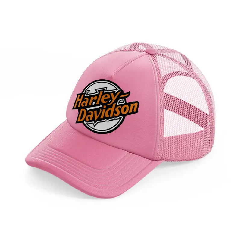 harley-davidson retro-pink-trucker-hat