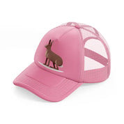 043 hare pink trucker hat