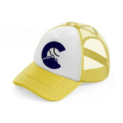 colorado rockies badge-yellow-trucker-hat