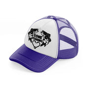 gone fishing love-purple-trucker-hat