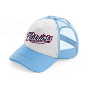 patriots logo-sky-blue-trucker-hat