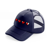 pixel heart-01-navy-blue-trucker-hat