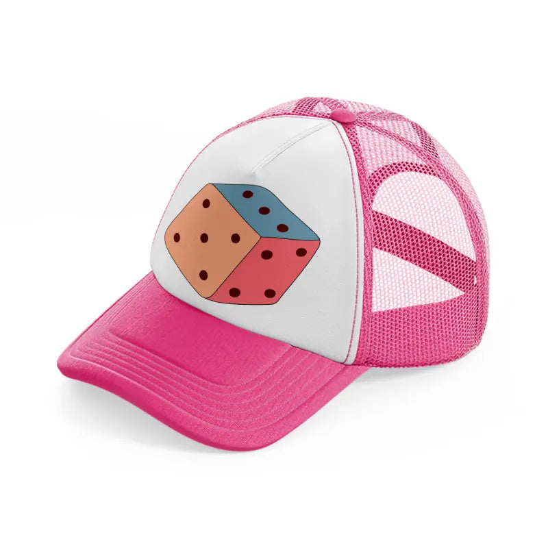 groovy elements 57 neon pink trucker hat