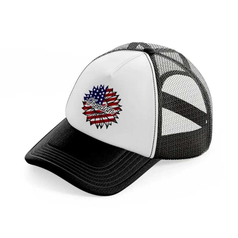 freedom-01-black-and-white-trucker-hat