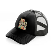 utah black trucker hat