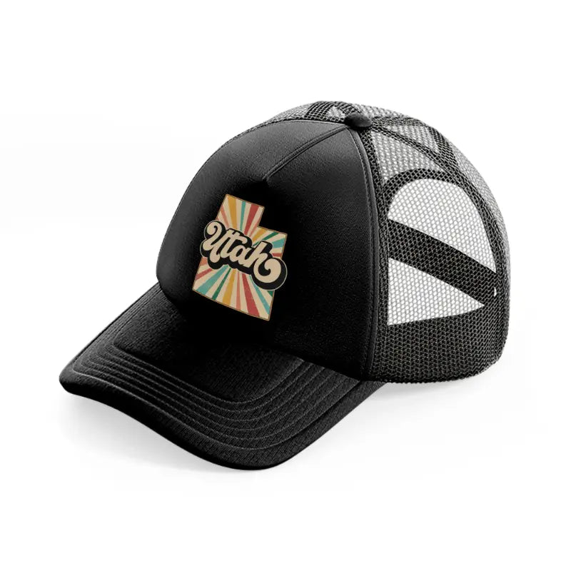 utah-black-trucker-hat