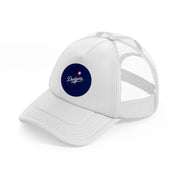 dodgers badge-white-trucker-hat