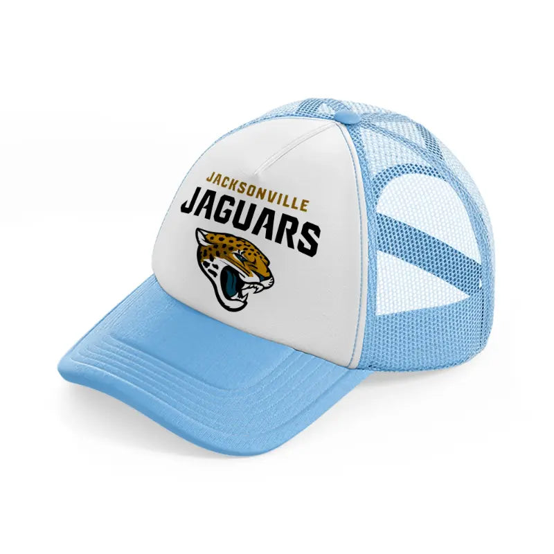 jacksonville jaguars fan-sky-blue-trucker-hat