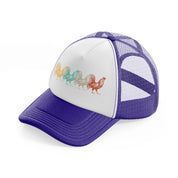 chicken retro vintage poultry farmer-purple-trucker-hat