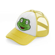 038 frog yellow trucker hat