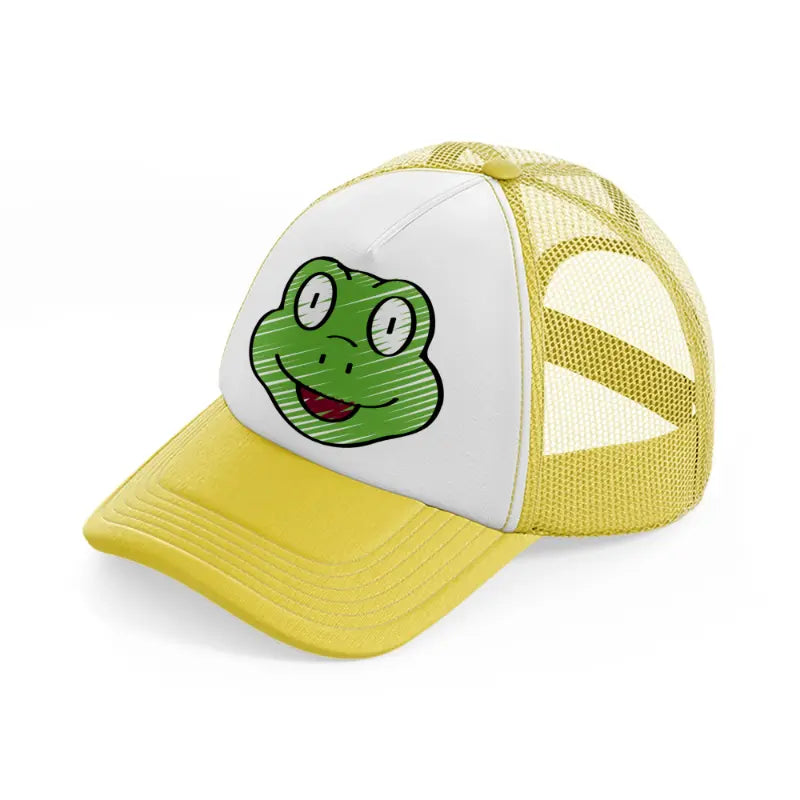 038-frog-yellow-trucker-hat