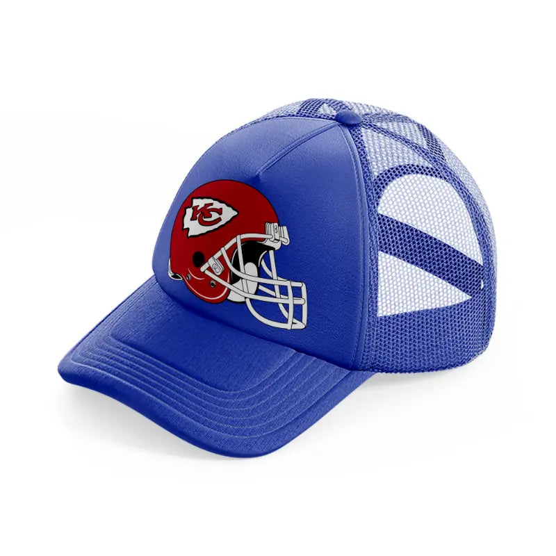 kansas city chiefs helmet-blue-trucker-hat