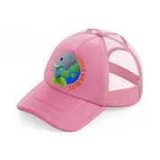 world wildlife day pink trucker hat