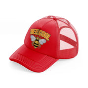 bee cool-red-trucker-hat
