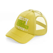 golf grandpa gold trucker hat