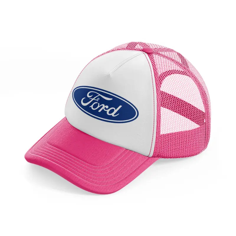 ford simple-neon-pink-trucker-hat