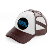 carolina panthers circle-brown-trucker-hat