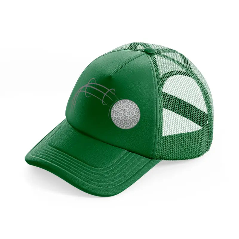 golf ball green trucker hat