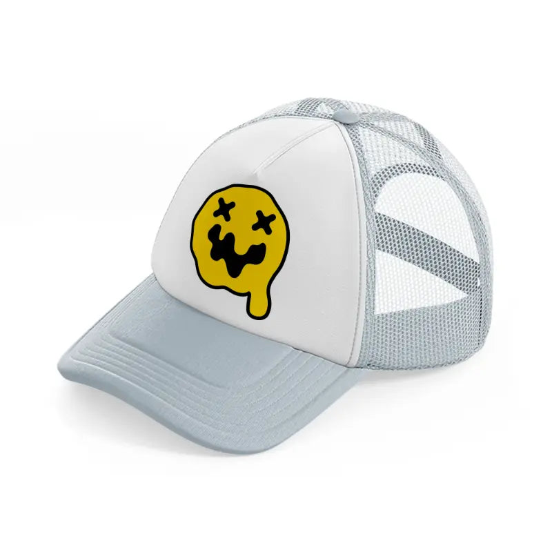 knock out melting yellow-grey-trucker-hat