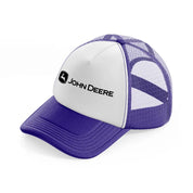 john deere plain-purple-trucker-hat