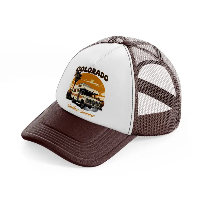 colorado endless summer-brown-trucker-hat