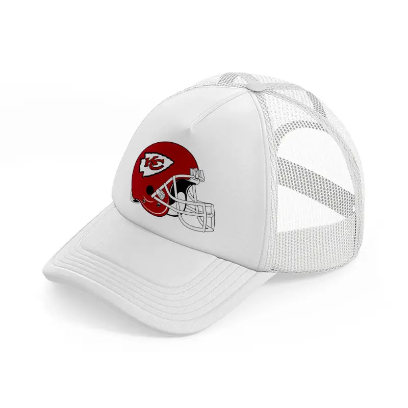 kansas city chiefs helmet-white-trucker-hat
