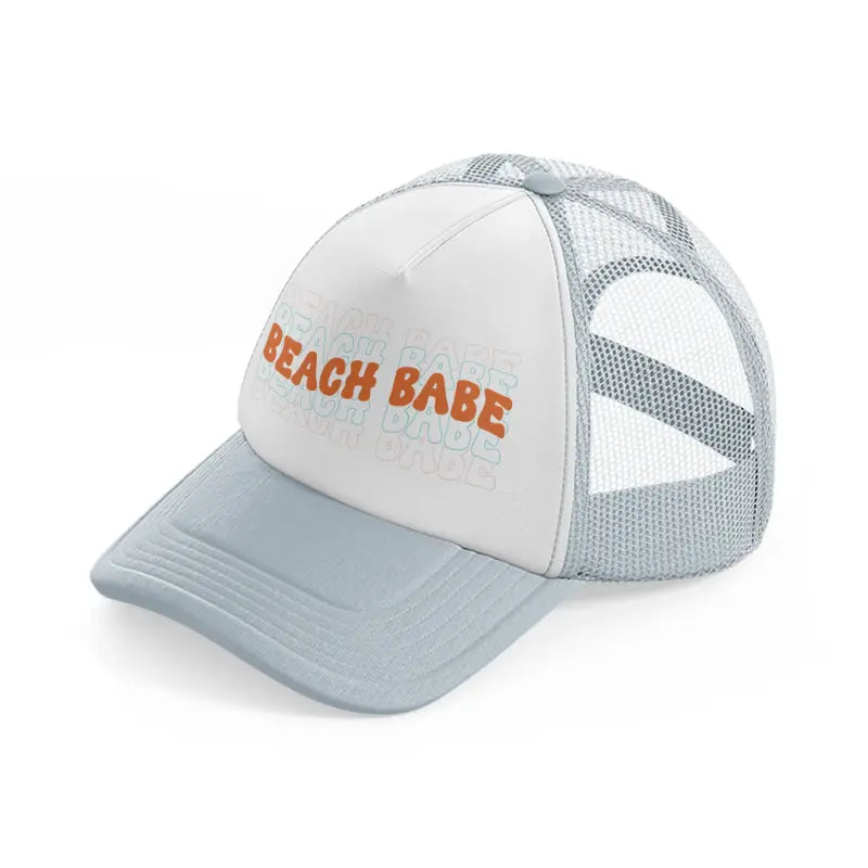 beach babe-grey-trucker-hat