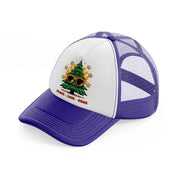 peace-love-xmas-purple-trucker-hat