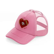 49ers fan club-pink-trucker-hat