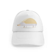 034 hedgehog white trucker hat