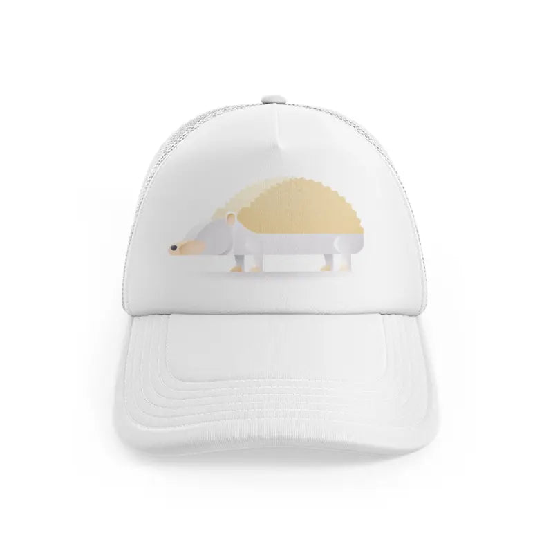 034-hedgehog-white-trucker-hat