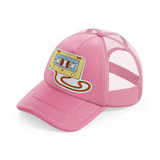 groovysticker 16 pink trucker hat