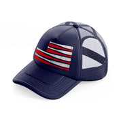 baseball american flag-navy-blue-trucker-hat