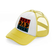 best dad ever yellow trucker hat